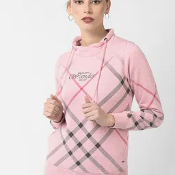 Crimsoune Club Women Checked Sweatshirt-picture-35