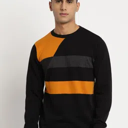 Turtle Men Colourblocked Pullover Sweatshirt-image-59