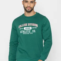 Bonjour Typography Printed Terry Cotton Pullover-picture-38