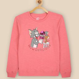 Kids Ville Tom & Jerry Printed Sweatshirt For Kids Girls-picture-19