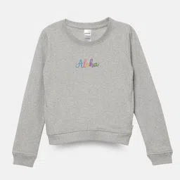 mackly Girls Embroidered Printed Pullover-image-8