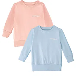Cuddles for Cubs Unisex Kids Pack Of 2 Peach-Coloured Sweatshirt-picture-10