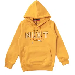 BAESD Girl's Alphanumeric Printed Hooded Fleece Sweatshirt-picture-21