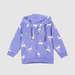 max Infant Girls Conversational Printed Front-Open Sweatshirt-picture-48