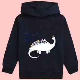 NUSYL Girls Graphic Printed Hooded Fleece Sweatshirt-picture-19