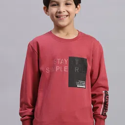 Monte Carlo Boys Typography Printed Pure Cotton Sweatshirt image 1
