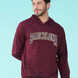 NUSYL Barcelona Printed Hooded Fleece Pullover-picture-15