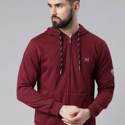 Force NXT Men Maroon Hooded Sweatshirt-picture-22