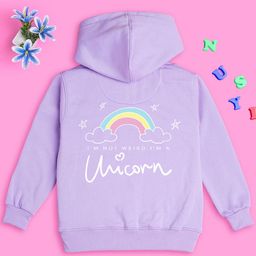 NUSYL Girls Typography Printed Hooded Pullover Sweatshirt-picture-30