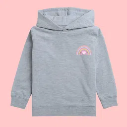 NUSYL Girls Graphic Printed Fleece Hooded Pullover Sweatshirt-picture-19