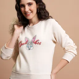 Tokyo Talkies White Graphic Printed Pullover Sweatshirt-picture-19