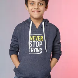 Instafab Boys Typography Printed Cotton Hood Pullover Sweatshirt-picture-46