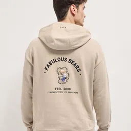 THE BEAR HOUSE Men's Cotton Graphic Printed Hooded Sweatshirt-picture-37