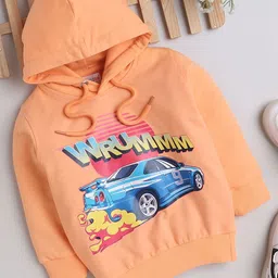 BUMZEE Boys Graphic Printed Hooded Cotton Sweatshirt-picture-30