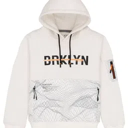 Status Quo Boys Printed Hooded Cotton Sweatshirt image 1