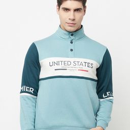 Octave Men Blue Printed Sweatshirt-picture-21