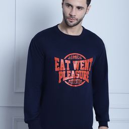 mack jonney VIMAL JONNEY Typography Printed Fleece Pullover Sweatshirt-picture-41