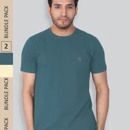 LUX NITRO Pack Of 2 Round Neck Anti Odour Lounge T-Shirts-picture-41
