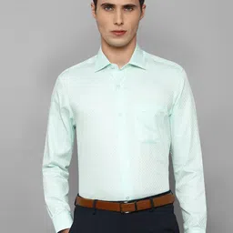 Louis Philippe Gods & Kings Men Green Giza Cotton Formal Shirt-picture-35