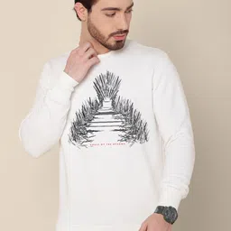 Free Authority Men Off White House of Dragon Printed Pure Cotton Sweatshirt-picture-33