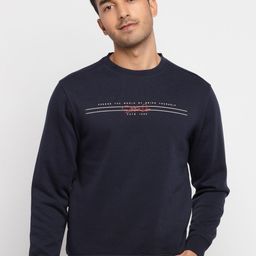 Status Quo Men Navy Blue Printed Sweatshirt-picture-5
