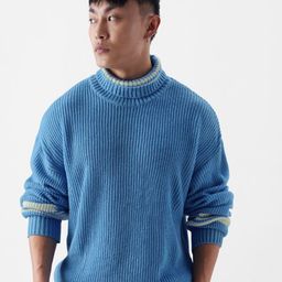 The Souled Store Ribbed Round Neck Long Sleeve Acrylic Pullover Sweater-picture-8