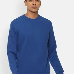 Van Heusen Sport Men Blue Solid Sweatshirt-picture-13