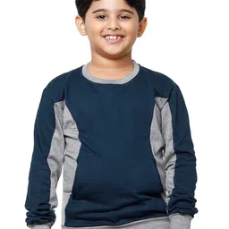 IndiWeaves Boys Colourblocked Long Sleeves Fleece Sweatshirt-image-32