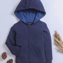 Nino Bambino Kids Hooded Front-Open Cotton Sweatshirt-picture-48