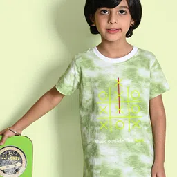 NUSYL Boys Dyed Round Neck T-shirt image 1