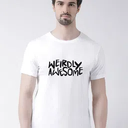 Friskers Men White Typography Printed Applique T-shirt-picture-44