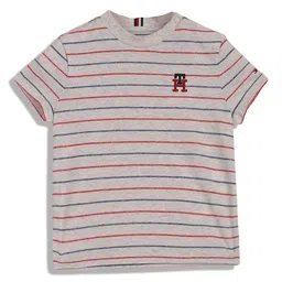 Tommy Hilfiger Boys Striped Round Neck T-shirt-picture-50