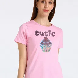 shashvi Women Rose Typography Printed T-shirt-picture-10