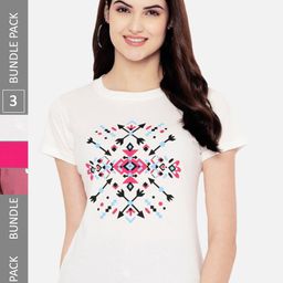 Fabflee Pack of 3 Printed Cotton T-shirts-picture-28