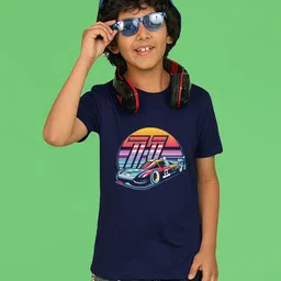 NUSYL Boys Graphic Printed Round Neck T-shirt-picture-54