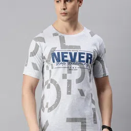 ZEDD Typography Printed Round Neck Cotton Regular T-shirt-picture-40