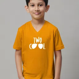 Friskers Boys Typography Printed V-Neck Cotton T-Shirts-picture-33