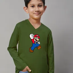 Friskers Boys Graphic Printed V-Neck Cotton T-shirt-picture-55