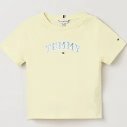 Tommy Hilfiger Girls Typography Printed Round Neck T-shirt-picture-31