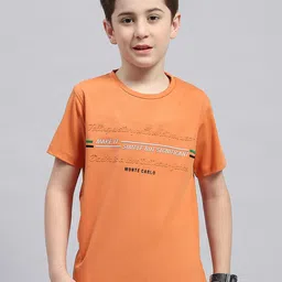 Monte Carlo Boys Typography Printed Round Neck Cotton T-shirt-picture-37