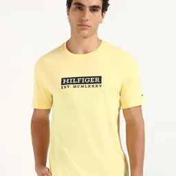Tommy Hilfiger Men Typography Printed Round Neck Cotton T-shirt-picture-25
