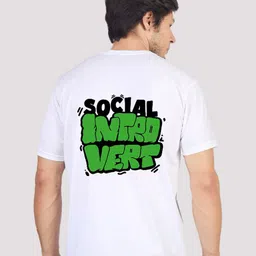 Greylongg Typography Round Neck Short Sleeves T-shirt image 1