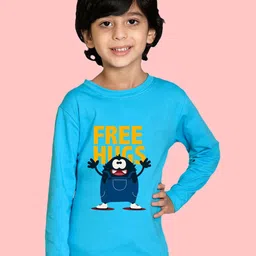 NUSYL Boys Typography Printed Full Sleeve Cotton T-shirt-image-99