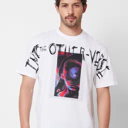 SPYKAR Round Neck Printed Cotton T-shirt-picture-19