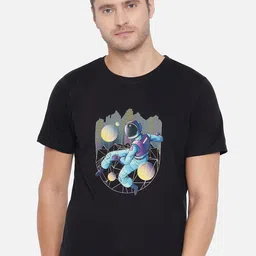 FFLIRTYGO Men Black Printed T-shirt-picture-15
