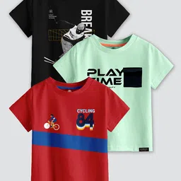 CODEZ Boys 3 Printed Applique T-shirt-picture-37