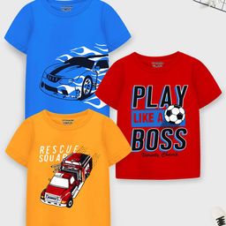 YK X Trampoline Boys 3 Printed Applique T-shirt-picture-40