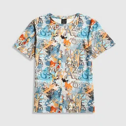 CAVIO Boys Typography Printed Pure Cotton T-Shirt-picture-42