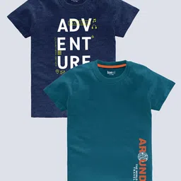 BAESD Boys Pack Of 2 Typography Printed T-shirt-picture-39