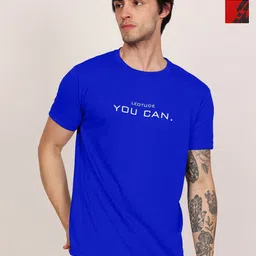 Leotude Men Pack Of 2 Typography Printed Round Neck Oversized T-shirts-image-47